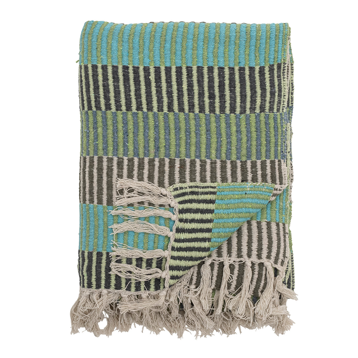 Creative Collection Isnel Wohndecke, Mehrfarbig, Blau/Grün, 160 × 130 cm