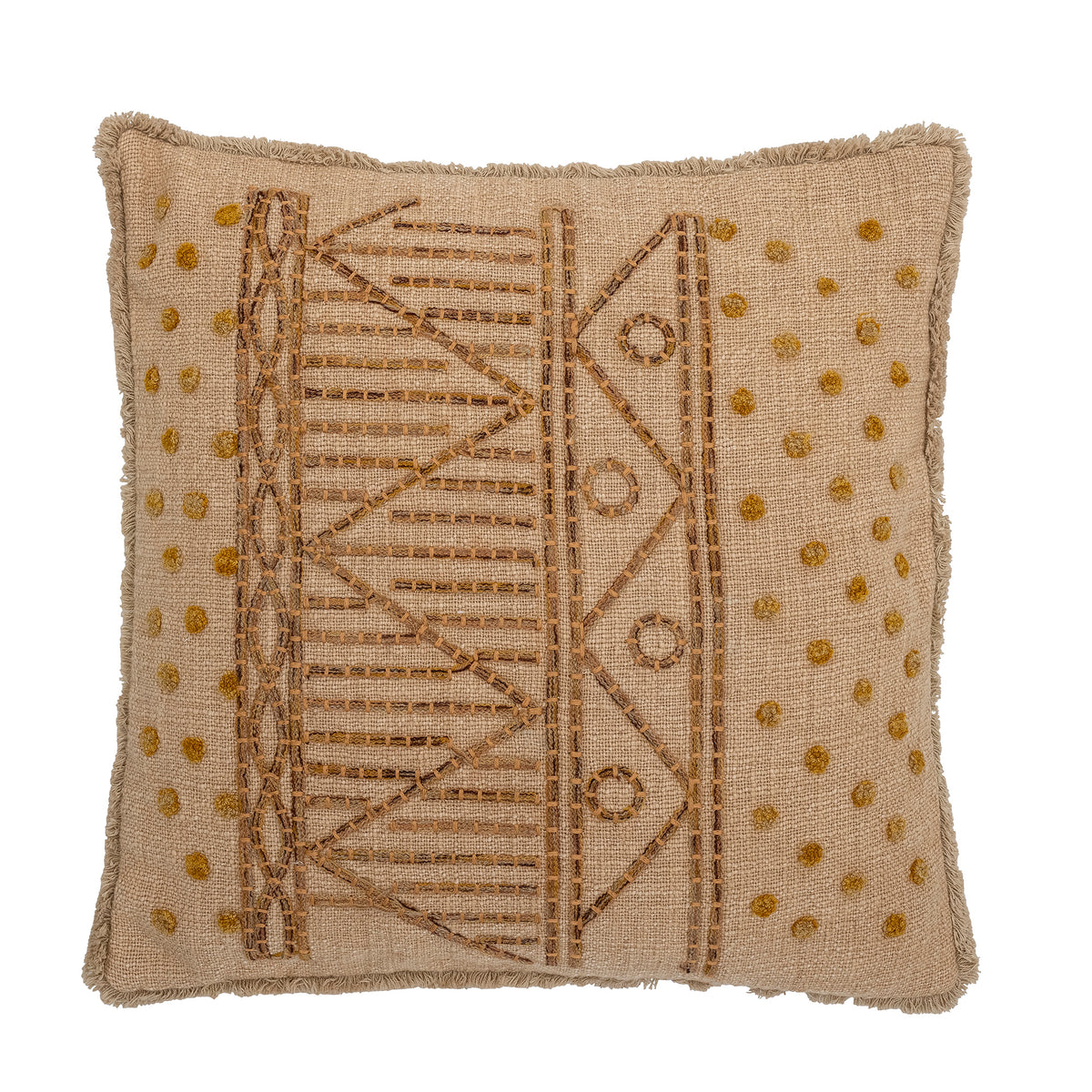 Bloomingville Taranto Kissen, Natur/Beige, 45 × 45 cm