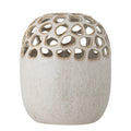 Bloomingville Elissa Vase, Beige/Hellgrau, Ø 16 × H 19 cm